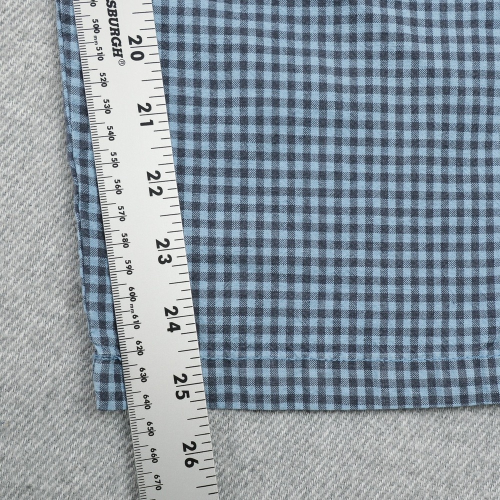 Sundance Pants Womens 4 Blue Gingham Ankle Linen Cotton 27 Waist 25.5 Inseam - Picture 13 of 15